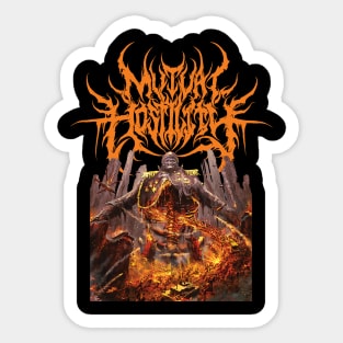 Mutual Hostility Rage Fire Sticker